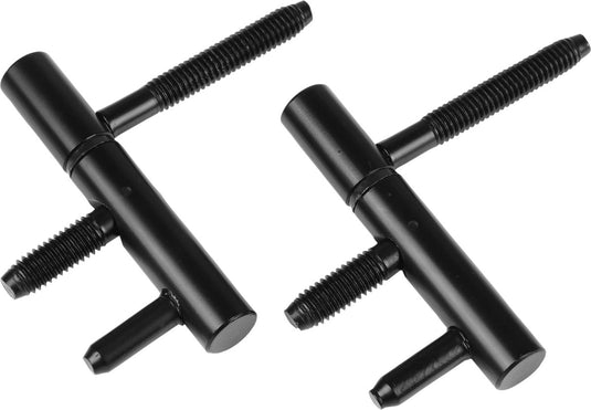 Starx - inboorpaumelle (scharnier) voor stalen kozijnen -70 x 12 mm- zwart - 1 set van 2 stuks
