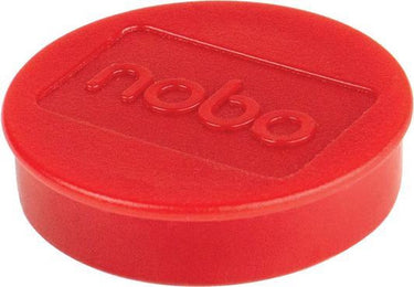 Nobo magnetische whiteboard magneten - pak van 10 stuks - 38mm magneten - rood