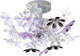 Rl live your light reality flower - wandlamp - chroom - excl. 2x e14 4 w - verlichting omhoog en omlaag - dimbaar met schakelaar