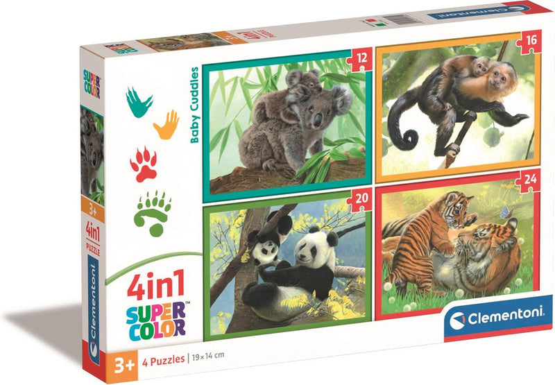 Afbeelding laden in galerijviewer, Clementoni legpuzzel 4in1 baby cuddles
