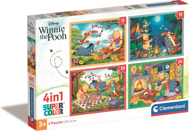 Load image into Gallery viewer, Clementoni legpuzzel color disney winnie de poeh, 4in1
