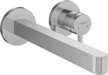 Hansgrohe finoris - inbouw wastafelmengkraan - ééngreeps bediening - met afvoerplug - 228mm - chroom