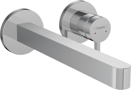 Hansgrohe finoris - inbouw wastafelmengkraan - ééngreeps bediening - met afvoerplug - 228mm - chroom