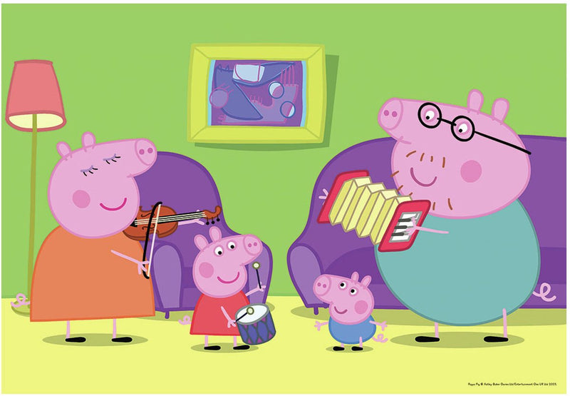 Load image into Gallery viewer, Ravensburger puzzel thuis bij peppa pig - twee puzzels - 12 stukjes - kinderpuzzel
