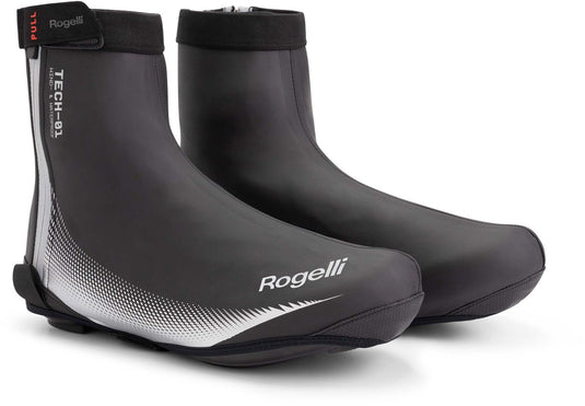 Rogelli tech-01 fiandrex overschoen unisex - zwart - maat 40 41