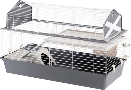 Ferplast barn 120 - knaagdierkooi - grijs - 119 x 58 x 77 cm