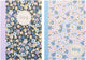 Kangaro schriften - b'log flowers - formaat a5 - met lijn - 2 stuks