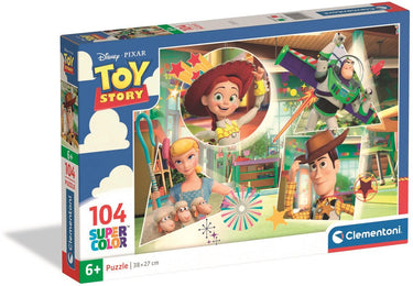 Clementoni kinderpuzzel disney toy story - puzzel 104 stukjes - legpuzzel voor je kind - educatief speelgoed - puzzels voor kinderen vanaf 6 jaar