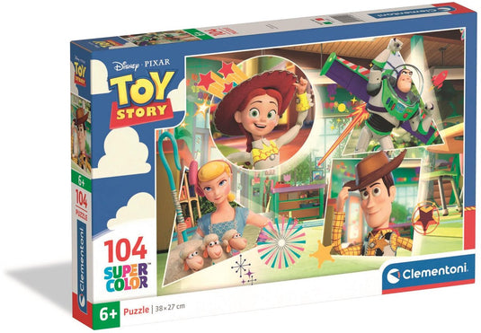 Clementoni kinderpuzzel disney toy story - puzzel 104 stukjes - legpuzzel voor je kind - educatief speelgoed - puzzels voor kinderen vanaf 6 jaar
