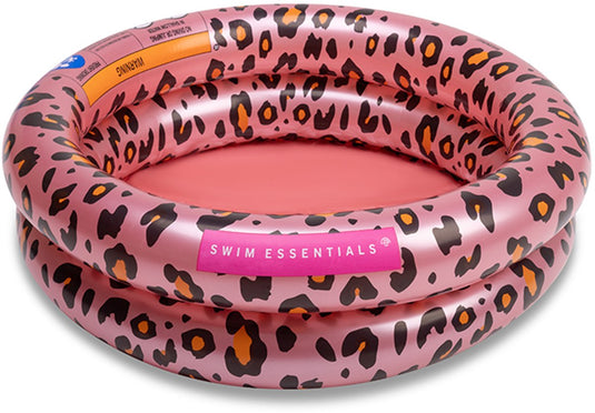Swim essentials - zwembad - ø60 cm - rose gold - panterprint - baby