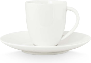 Vtwonen koffiekop met schotel - wit - porselein - 100ml