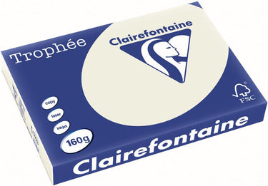 Clairefontaine - trophée pastel - a3 - parelgrijs - 160 grams - 250 vel