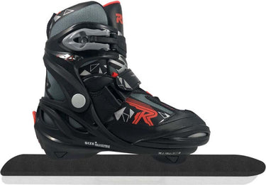 Roces – v-ice 4.0 – noren – schaatsen – zwart rood – snelle langebaan noren verstelbare pasvorm – maat eu 30-35