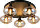 Rl live your light reality divina - plafondlamp - amber - excl. 5x e14 4 w - plafondbevestiging