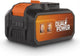 Powerplus dual power batterij powdp9040 - 2x20v, 8.0ah, 4.0ah - accu voor 20v 40v toestellen - led-stroomindicator - batterijplatform