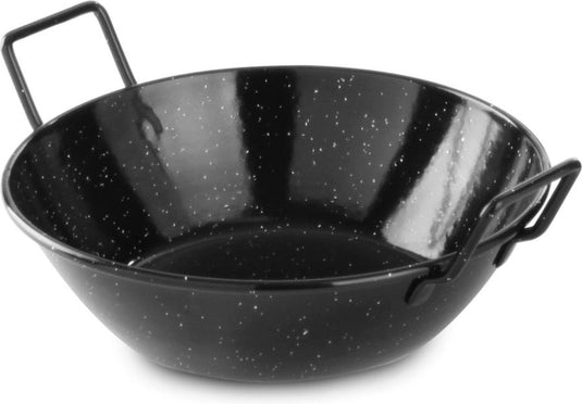 Hendi geëmailleerde paëllaschalen – diep model – ⌀205x(h)57mm – geschikt voor diverse kookplaten – vaatwasmachinebestendig