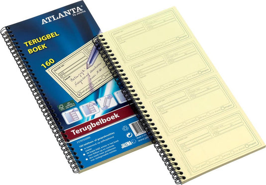 Djois terugbelboek atlanta - 74 x 125 mm - 320 vellen