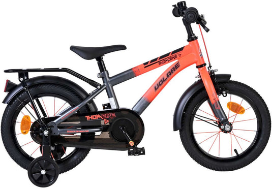 Volare thombike kinderfiets - jongens - 14 inch - oranje grijs