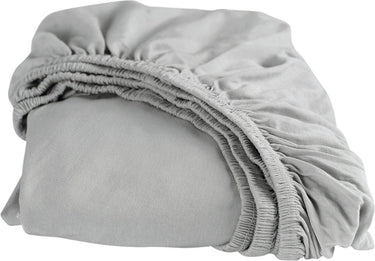 Cinderella hoeslaken - geschikt voor boxspring - jersey - 80 90x220 of 100x200 cm - tot 25 cm - lichtgrijs