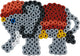 Hama - strijkkralen set - thema wilde dieren