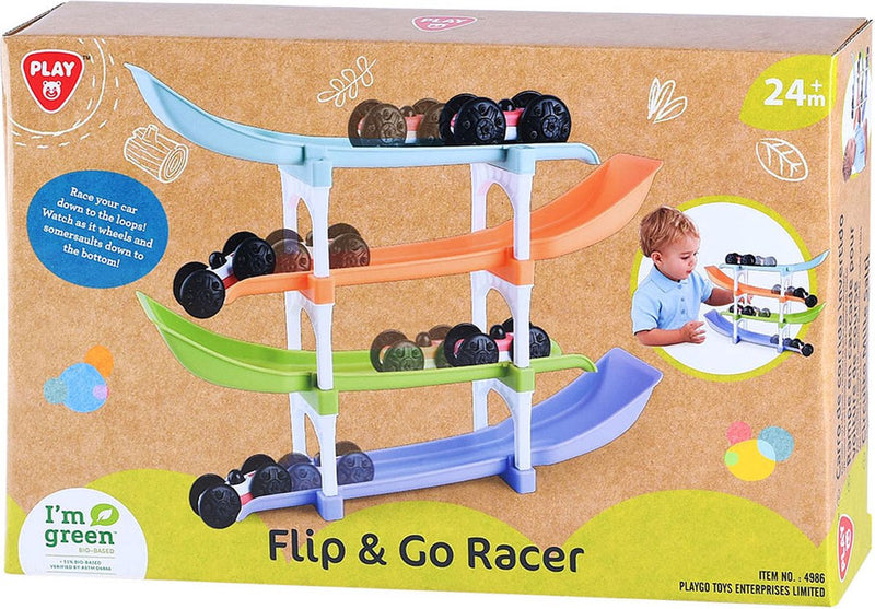 Load image into Gallery viewer, Playgo biobased flip en go autoracebaan - 11dlg.
