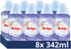 Robijn - intense wasparfum - puur zacht - 8 flessen x 342 ml - voordeelverpakking