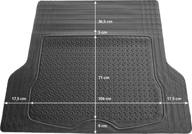 Cargoods universele rubber kofferbakmat (137x108cm) ideaal in gebruik. antisltip en bescherming van uw kofferbakruimte.