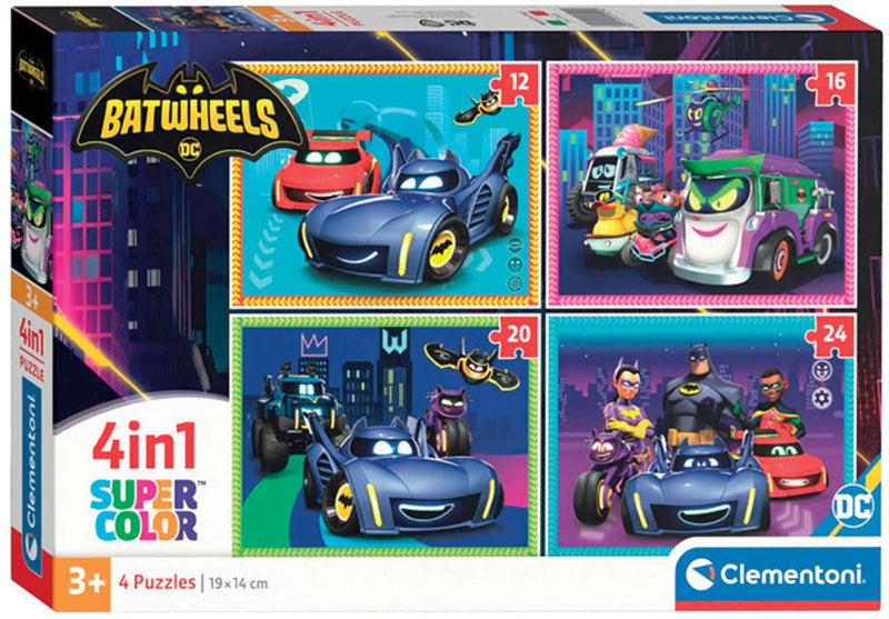 Load image into Gallery viewer, Clementoni legpuzzel 4in1 batwheels
