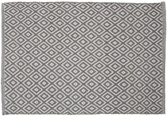 Sealskin trellis badmat 60x90 cm - katoen - grijs
