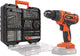 Powerplus - dual power - powdp15110 - 20 v - geborsteld - schroefboormachine - 20v - 78 acc. - excl. batterij en lader