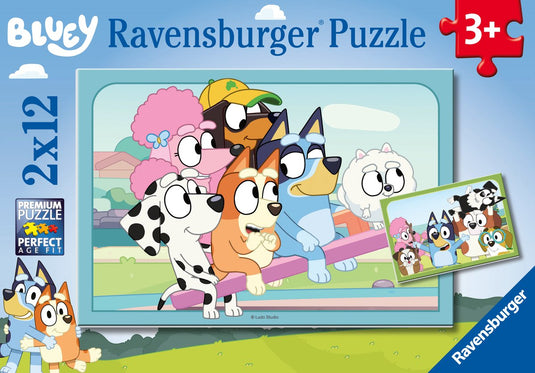 Ravensburger - plezier met bluey - 2x12 stuks - legpuzzel