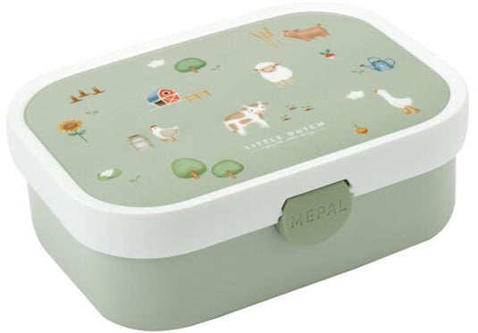Mepal lunchbox campus little dutch - 750 ml - broodtrommel met vakjes voor kinderen - geschikt voor 4 boterhammen - little farm