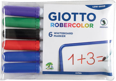 Giotto box of 6 whiteboard markers robercolor tip 4mm