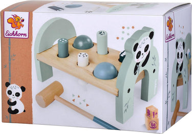 Eichhorn houten speelgoed hamerbank panda - educatief kinderspeelgoed.