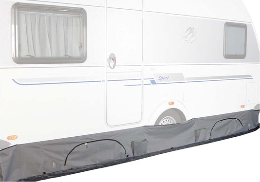 Bo-camp - caravan tochtstrook - universeel deluxe - met opbergvak