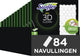 Swiffer vloerreiniger 3d clean - droge vloerdoekjes - 12 x 7 navullingen voor vloerwisser
