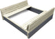 Exit toys exit aksent houten zandbak 136x132cm - zandbak voor buiten - kinderzandbak - fsc hout - tuin