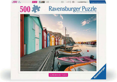 Ravensburger legpuzzel bootshauser in smogen, schweden, 500st.