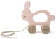 Trixie houten trekspeeltje - mrs. rabbit - voor de eerste stapjes - babyspeelgoed - voor jongens meisjes - konijn