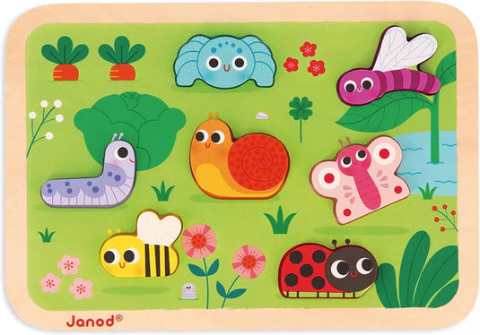 Janod - chunky puzzel - de tuin