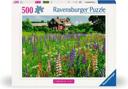 Ravensburger puzzel boerderij in zweden - legpuzzel - 500 stukjes