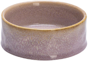 Designed by lotte jace voerbak hond - eetbak drinkbak - vaatwasserbestendig - keramiek - roze - 450 ml