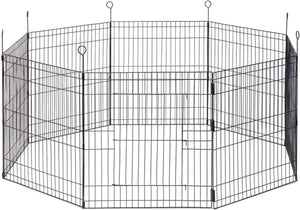 Beeztees simi konijnenren - xl - knaagdierenren met deur - 8 panelen - paneel 58x62 cm - dia 155 cm