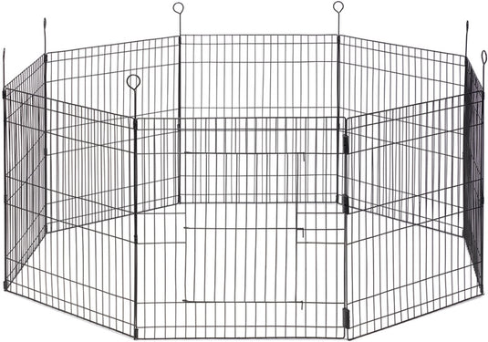 Beeztees simi konijnenren - xl - knaagdierenren met deur - 8 panelen - paneel 58x62 cm - dia 155 cm
