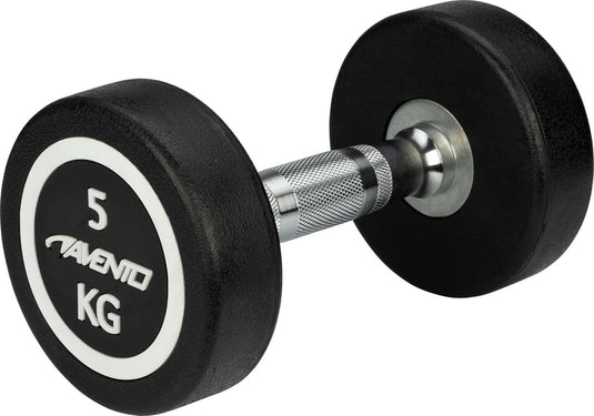 Avento dumbbell - halter 5 kg - zwart staal
