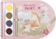 Little dutch verfboek fairy garden - knutselboek tekenen en schilderen, incl kwast en 4 kleuren verf - peuter kleuter - vakantieboek - speelgoed 3 jaar