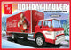 Amt modelbouwpakket auto - 1459 holiday hauler ford c600 city delivery truck - amerikaanse vrachtwagen plastic - 1:25 - modelbouw