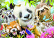 Educa puzzel black eyed friends selfie 300 stukjes dieren.