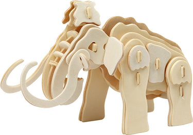 Creativ company cc triplex 3d puzzel mammoet 19x8,5x11 cm