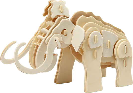 Creativ company cc triplex 3d puzzel mammoet 19x8,5x11 cm